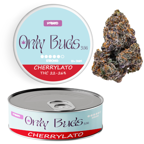 Cherrylato Strain Hybrid THC CBD BUDS FLOWER UK