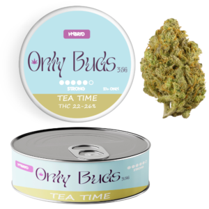 Tea Time Strain Hybrid THC CBD BUDS FLOWER UK